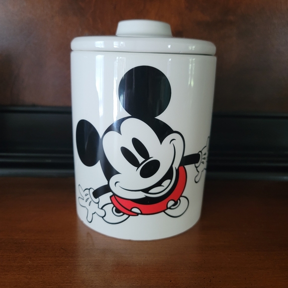 Disney Other - Disney Mickey Mouse & friends small canister cookie jar ceramic 7" X 4 3/4 NWOT